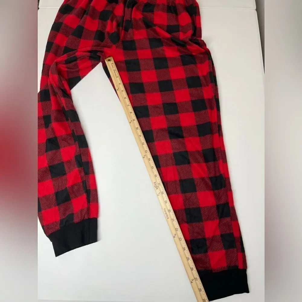 Holiday Time Scotch Plaid Flannel Jogger Pants Kids Size 16-18